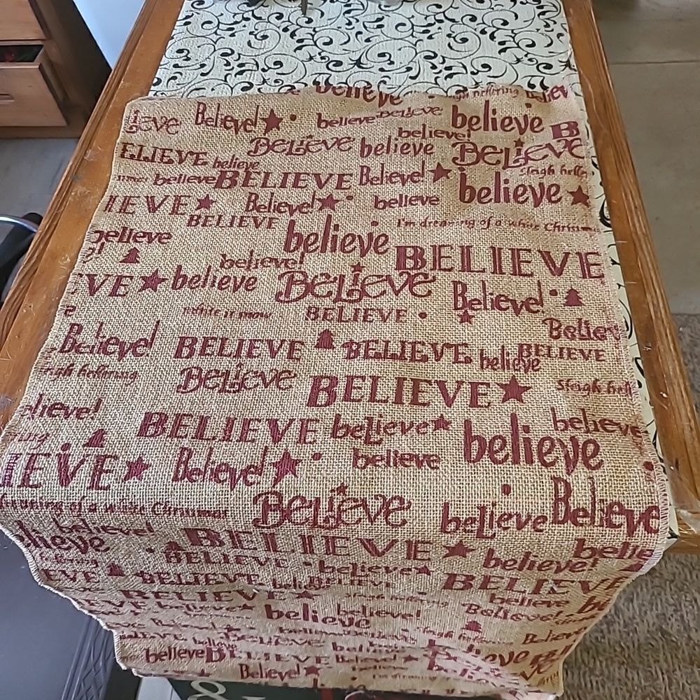 Believe Burlap Banner #3